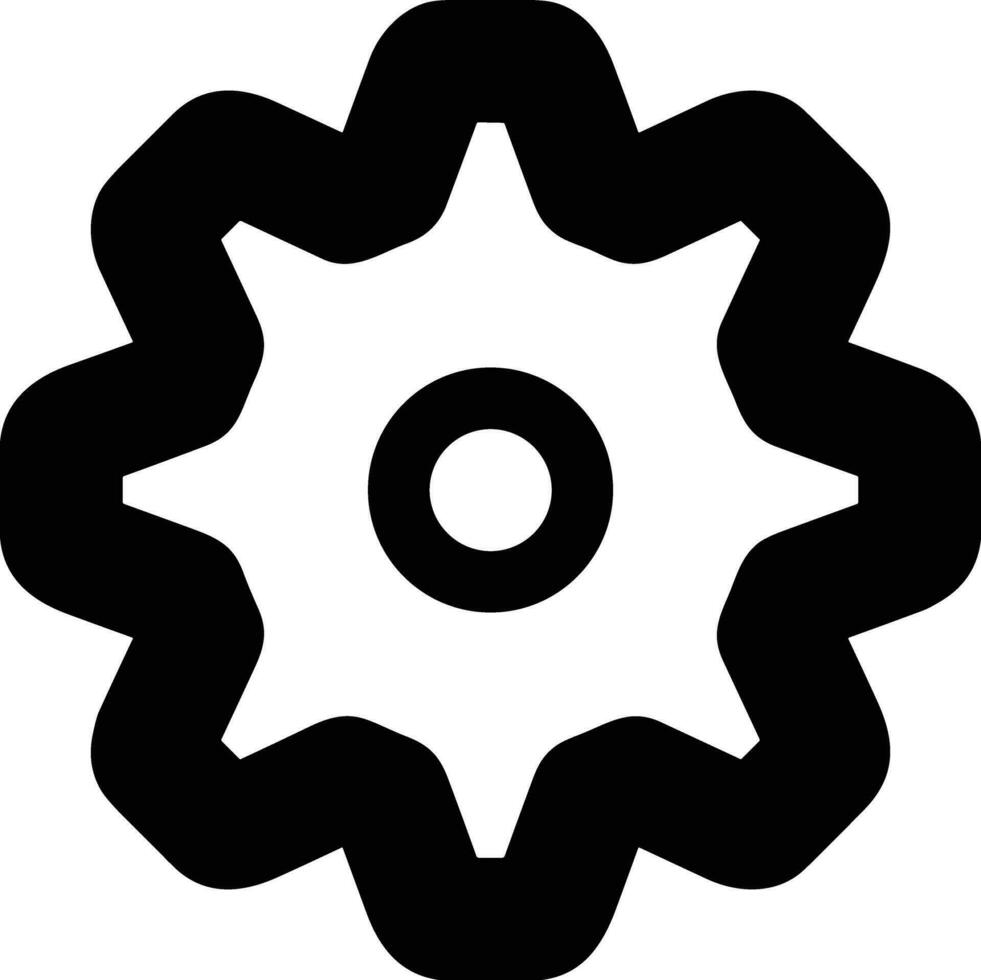 Gear setting symbol icon vector image. Illustration of the industrial wheel mechine mechanism design image