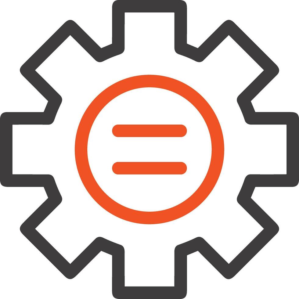 Gear setting symbol icon vector image. Illustration of the industrial wheel mechine mechanism design image