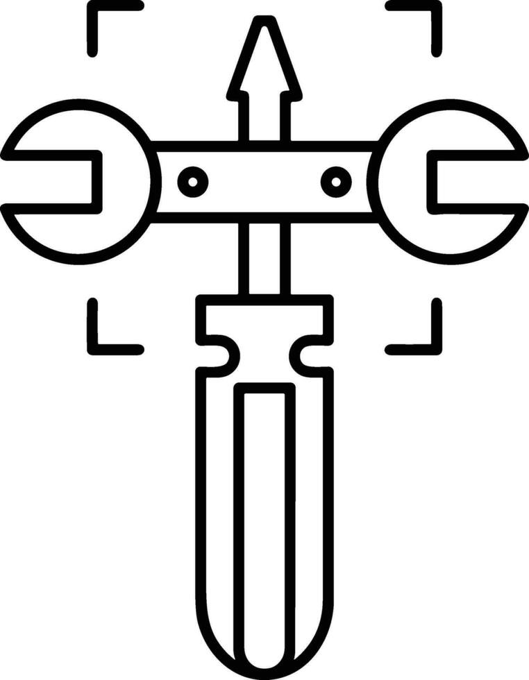 Gear setting symbol icon vector image. Illustration of the industrial wheel mechine mechanism design image