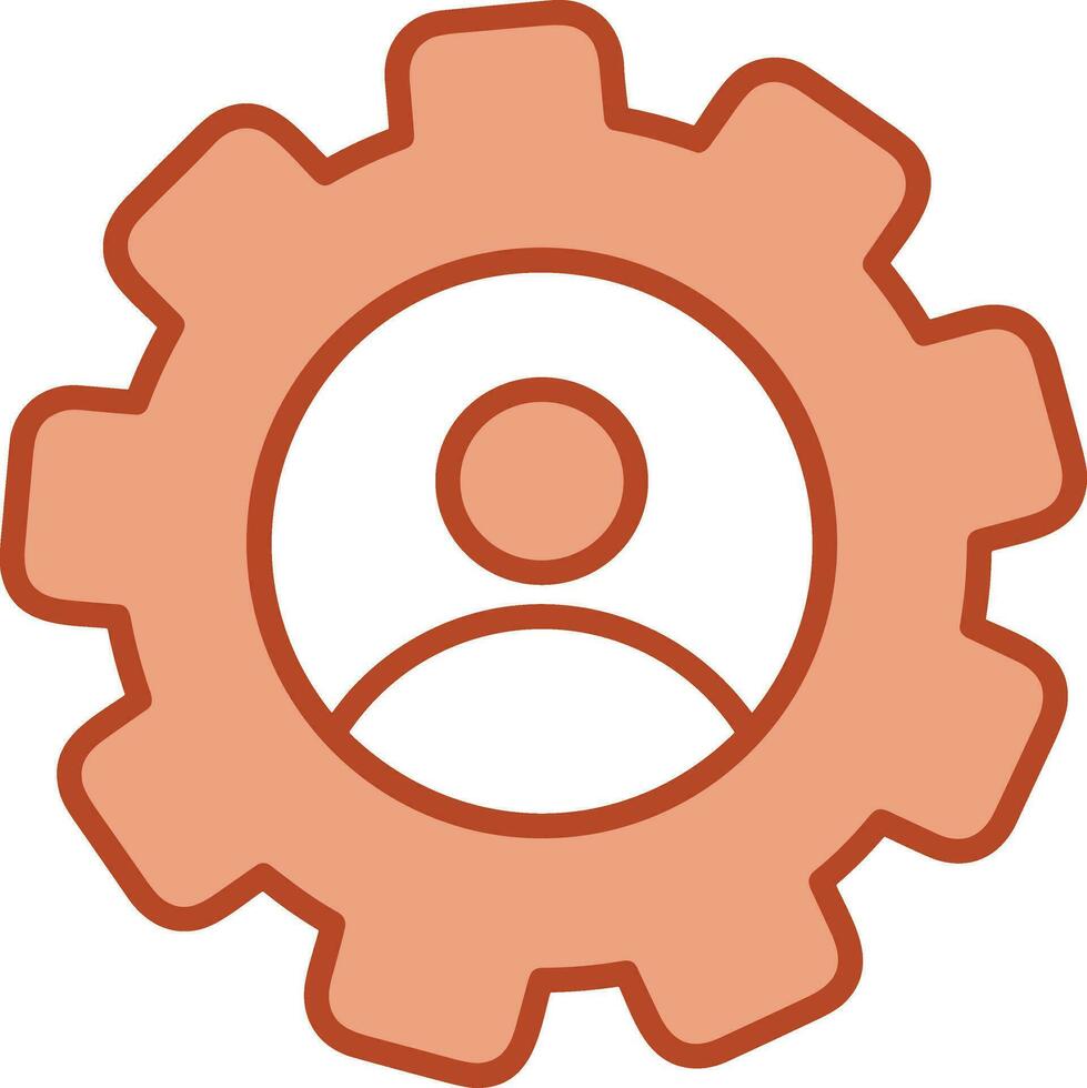 Gear setting symbol icon vector image. Illustration of the industrial wheel mechine mechanism design image