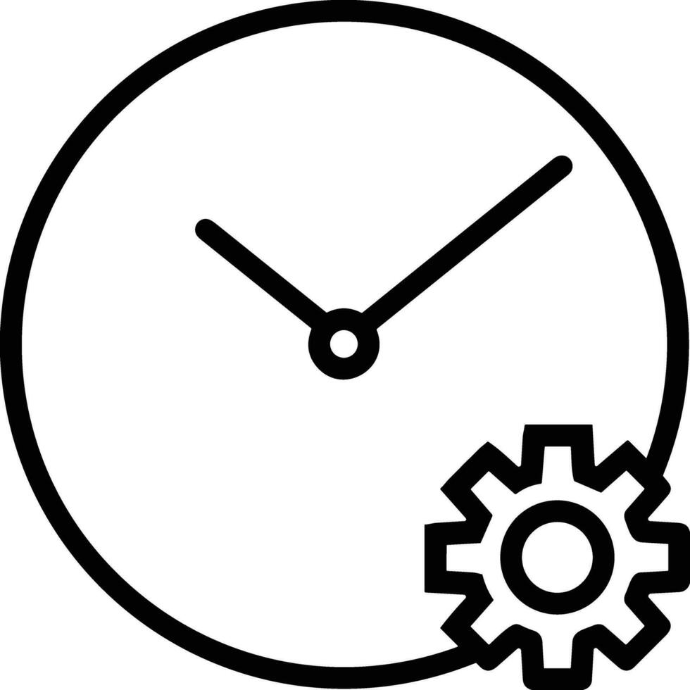 Gear setting symbol icon vector image. Illustration of the industrial wheel mechine mechanism design image