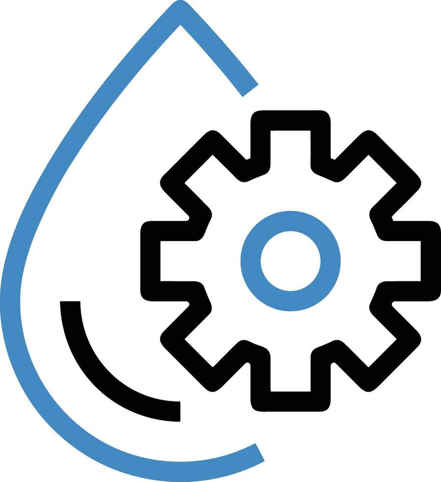 Gear setting symbol icon vector image. Illustration of the industrial wheel mechine mechanism design image