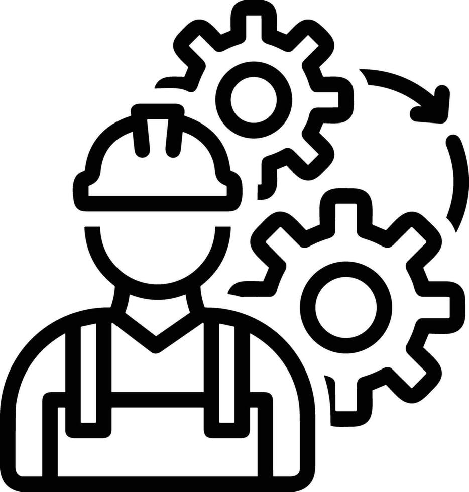 Gear setting symbol icon vector image. Illustration of the industrial wheel mechine mechanism design image