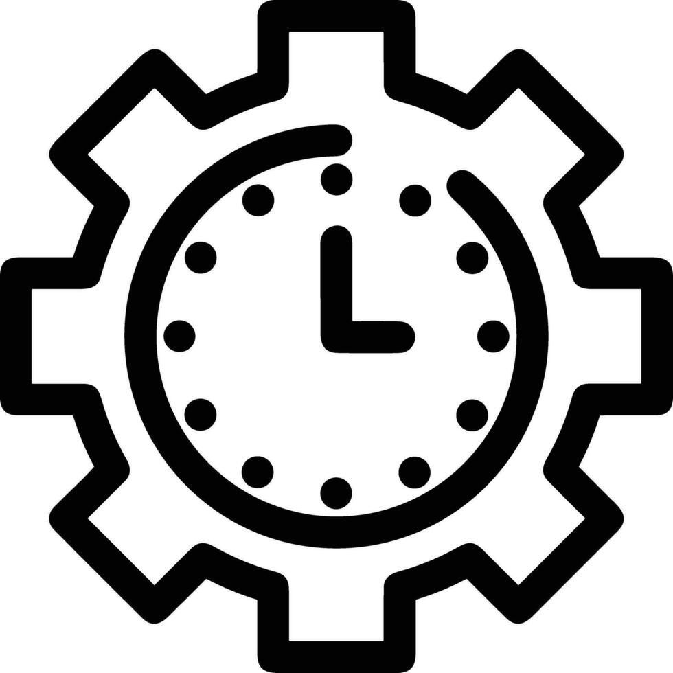 Gear setting symbol icon vector image. Illustration of the industrial wheel mechine mechanism design image