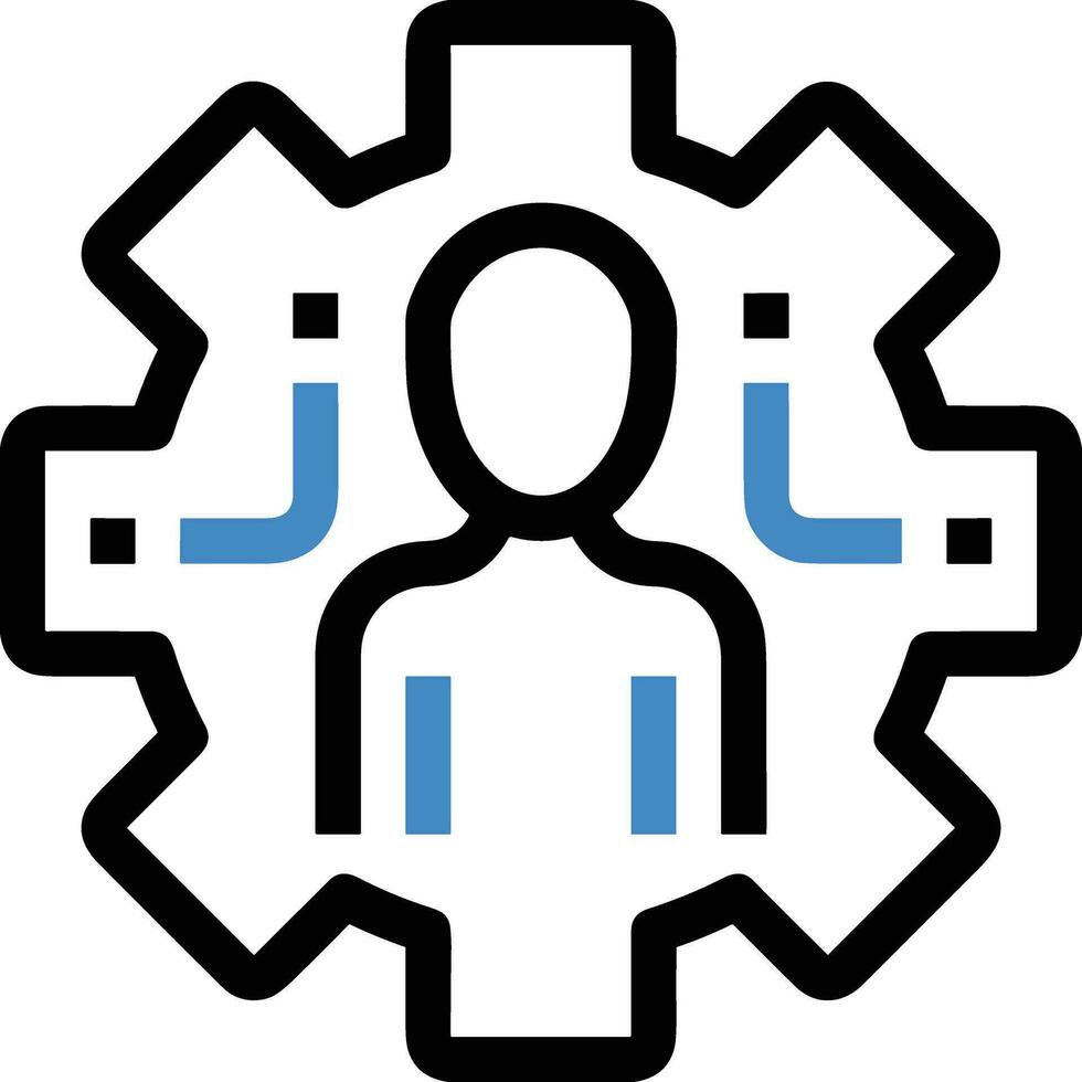 Gear setting symbol icon vector image. Illustration of the industrial wheel mechine mechanism design image