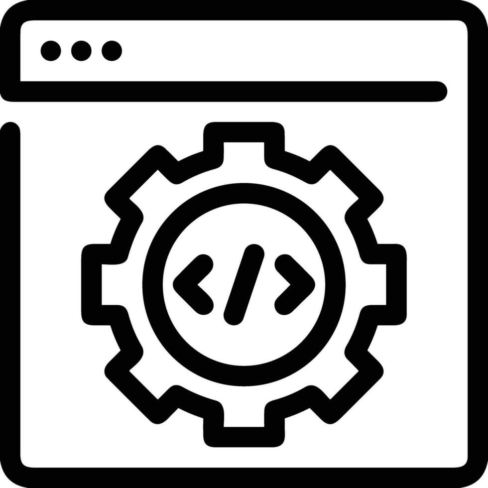 Gear setting symbol icon vector image. Illustration of the industrial wheel mechine mechanism design image