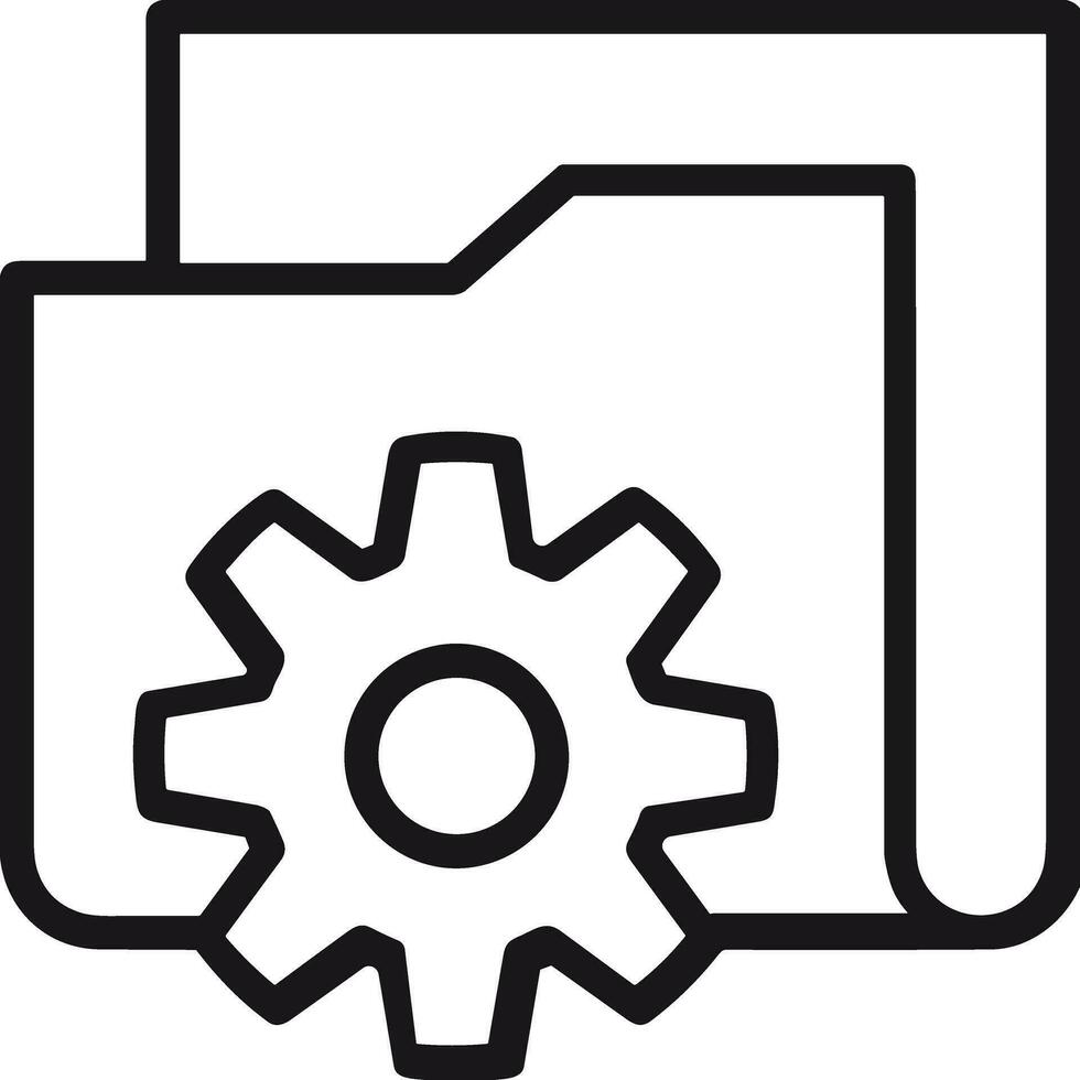 Gear setting symbol icon vector image. Illustration of the industrial wheel mechine mechanism design image