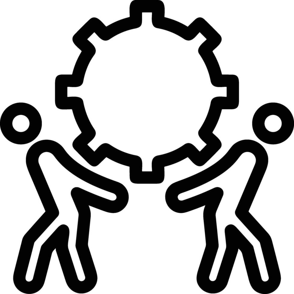 Gear setting symbol icon vector image. Illustration of the industrial wheel mechine mechanism design image