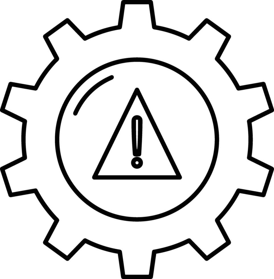 Gear setting symbol icon vector image. Illustration of the industrial wheel mechine mechanism design image