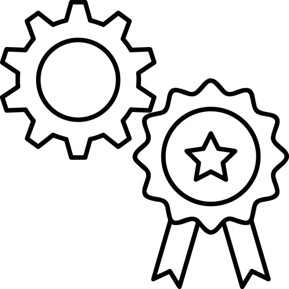 Gear setting symbol icon vector image. Illustration of the industrial wheel mechine mechanism design image