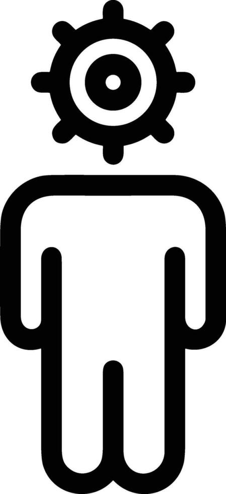 Gear setting symbol icon vector image. Illustration of the industrial wheel mechine mechanism design image