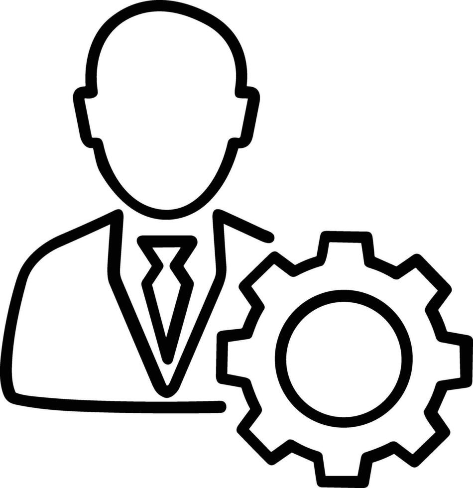 Gear setting symbol icon vector image. Illustration of the industrial wheel mechine mechanism design image