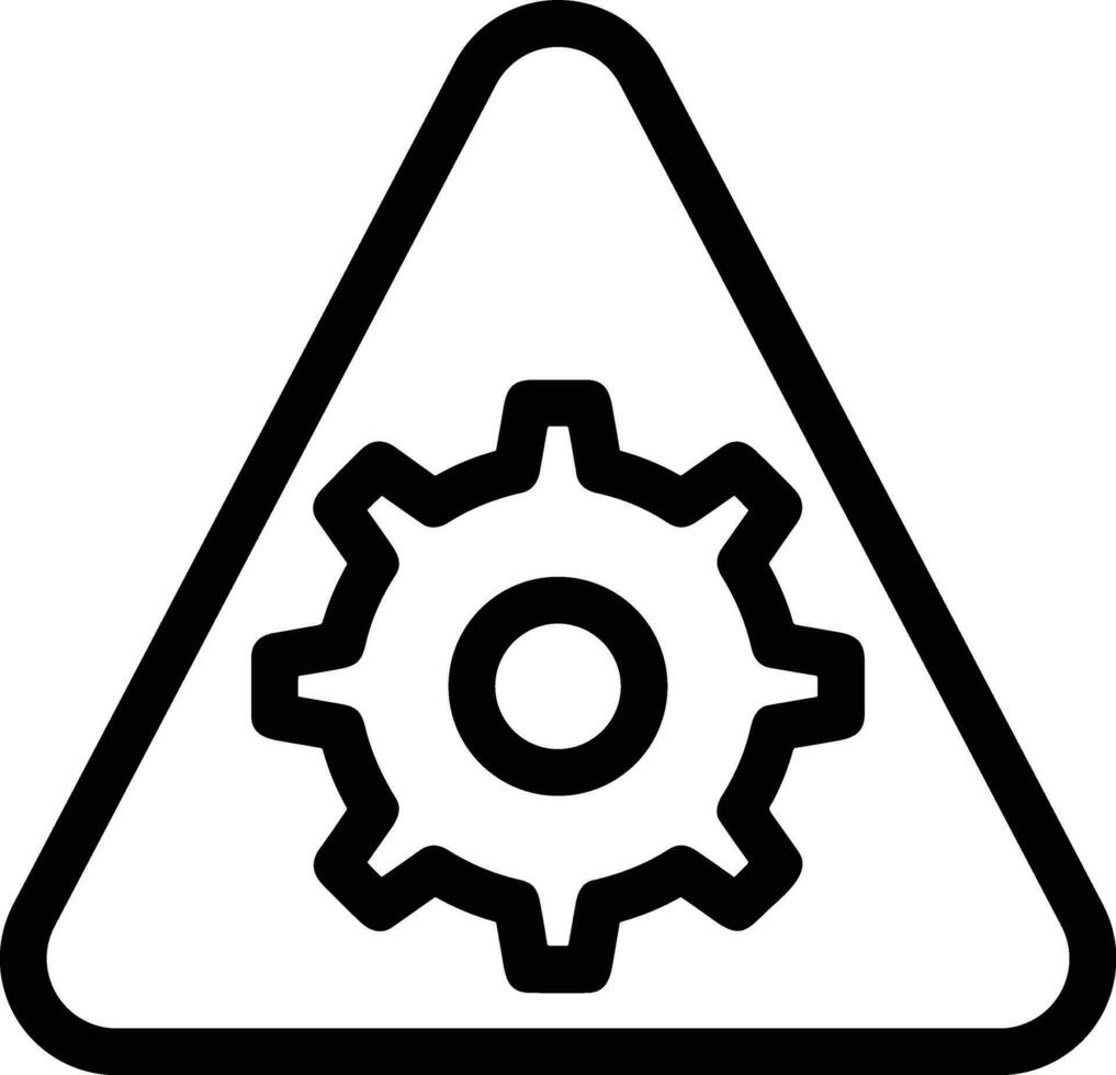 Gear setting symbol icon vector image. Illustration of the industrial wheel mechine mechanism design image
