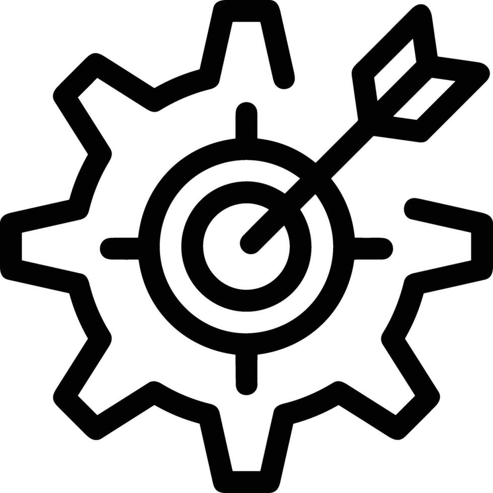 Gear setting symbol icon vector image. Illustration of the industrial wheel mechine mechanism design image