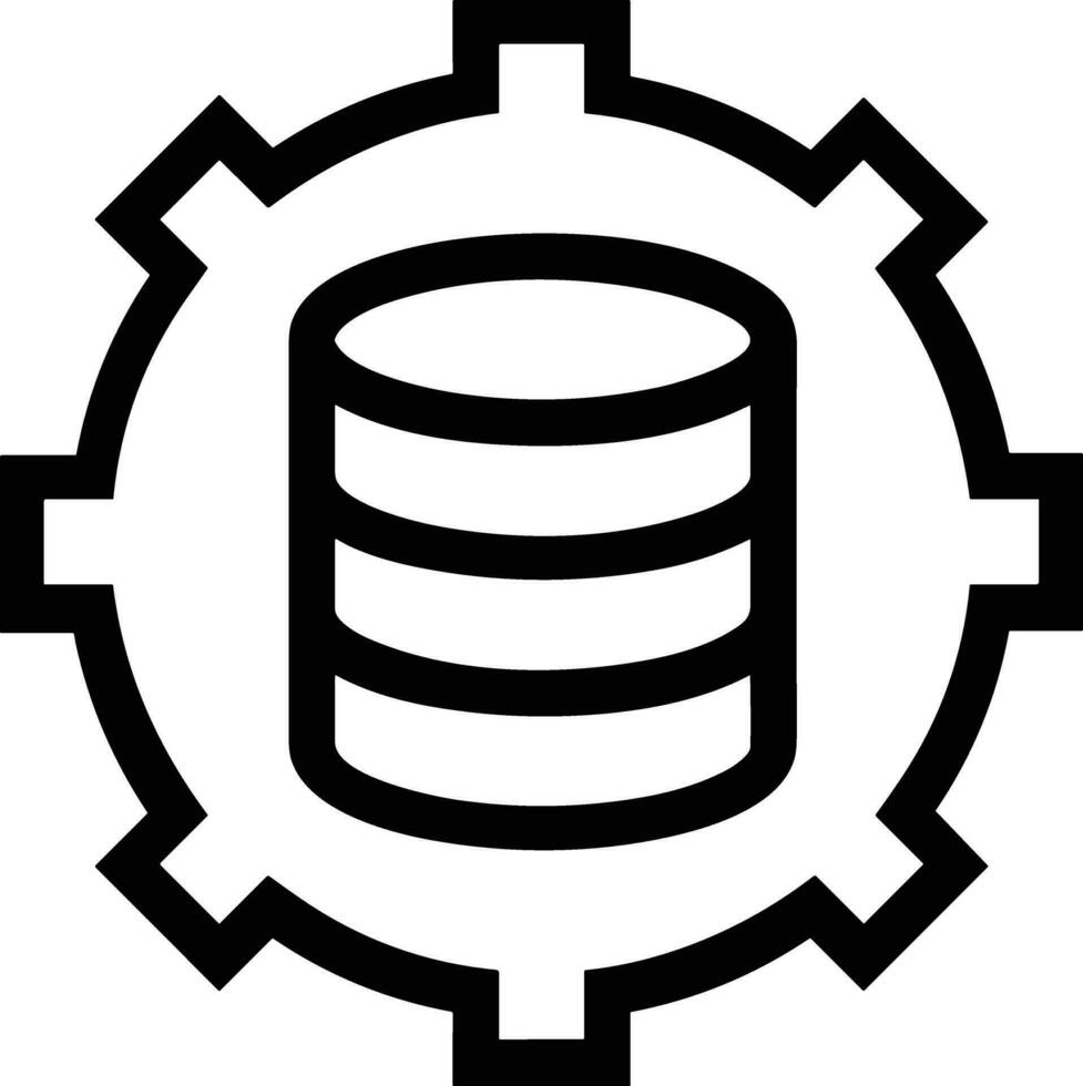 Gear setting symbol icon vector image. Illustration of the industrial wheel mechine mechanism design image