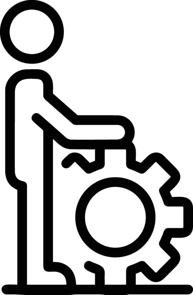 Gear setting symbol icon vector image. Illustration of the industrial wheel mechine mechanism design image