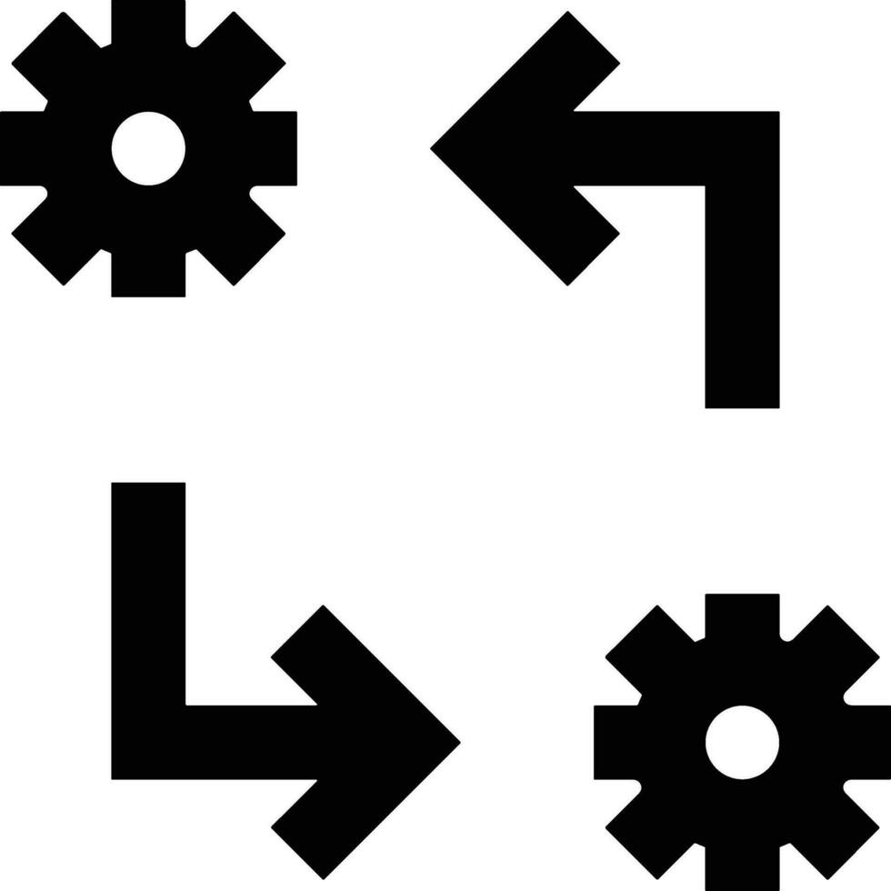 Gear setting symbol icon vector image. Illustration of the industrial wheel mechine mechanism design image
