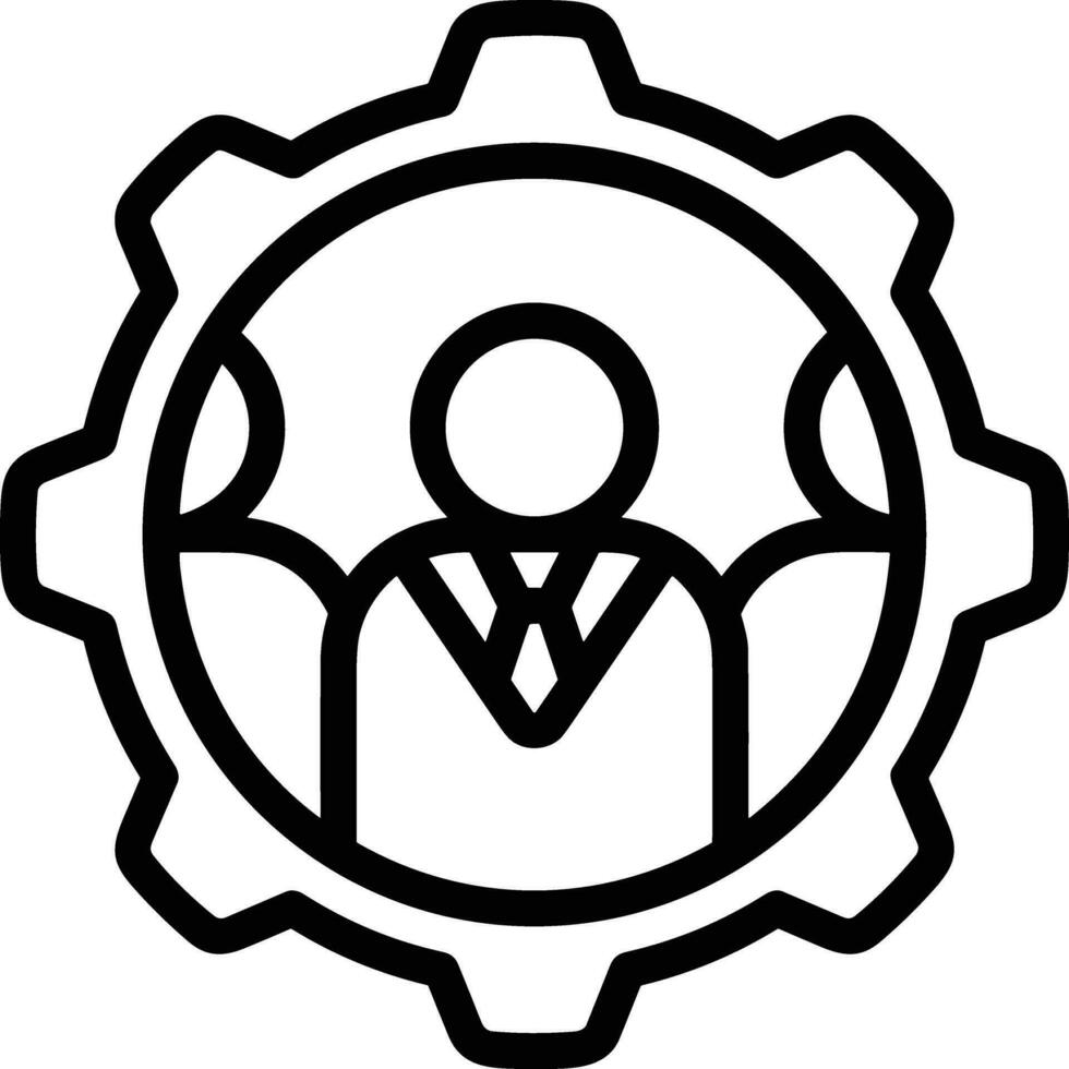 Gear setting symbol icon vector image. Illustration of the industrial wheel mechine mechanism design image