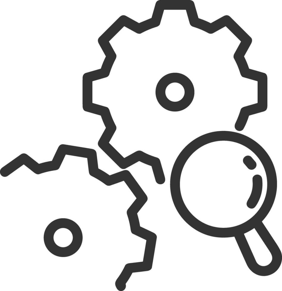 Gear setting symbol icon vector image. Illustration of the industrial wheel mechine mechanism design image