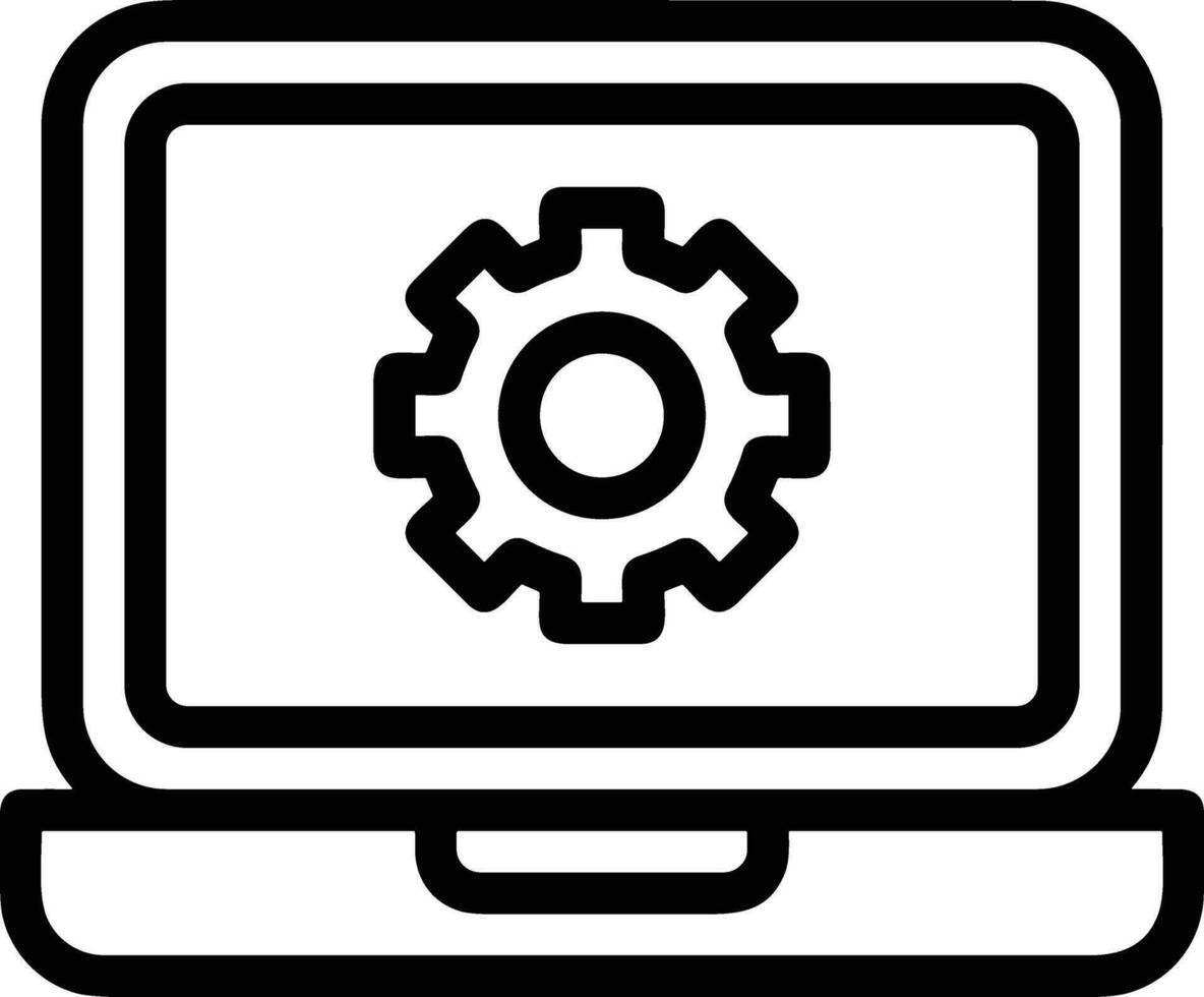 Gear setting symbol icon vector image. Illustration of the industrial wheel mechine mechanism design image