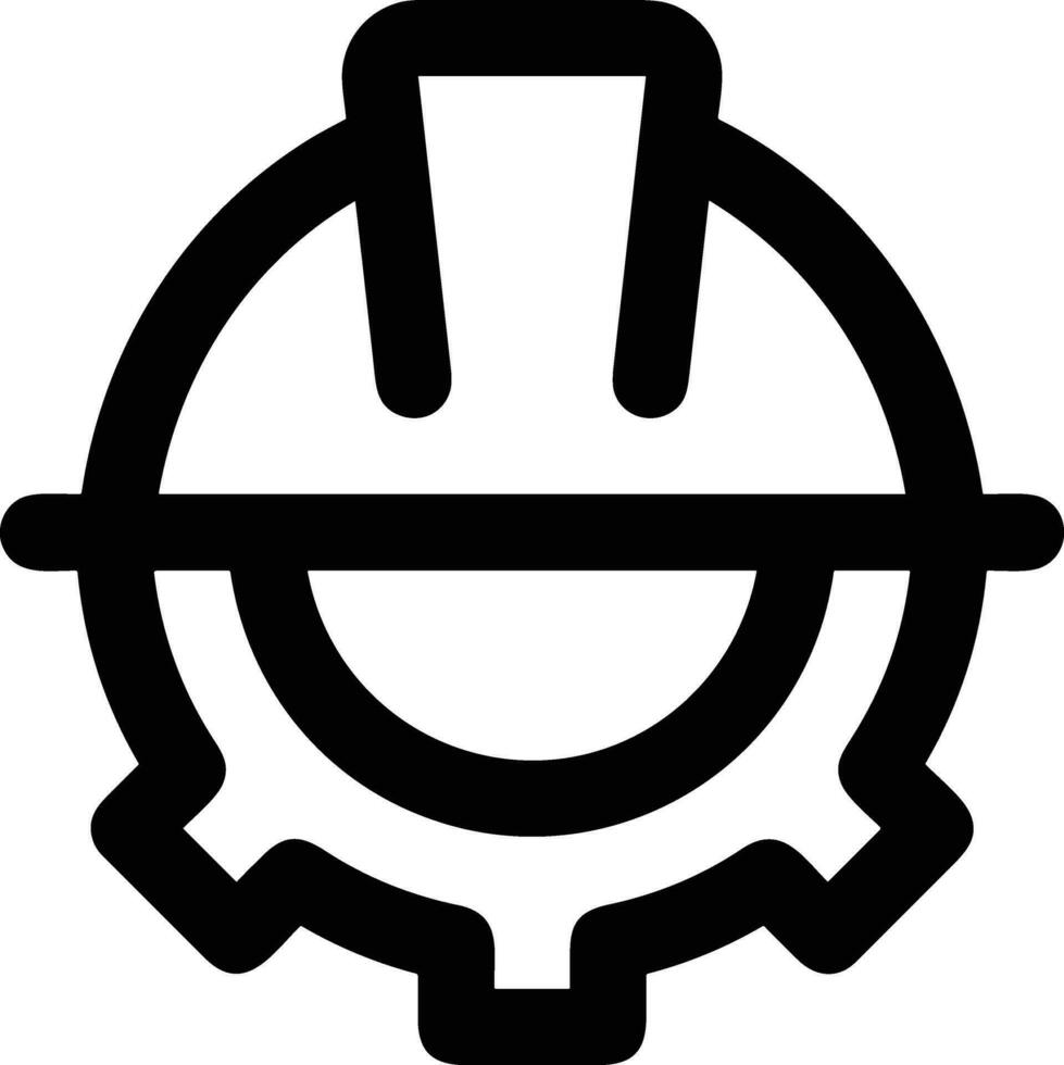 Gear setting symbol icon vector image. Illustration of the industrial wheel mechine mechanism design image