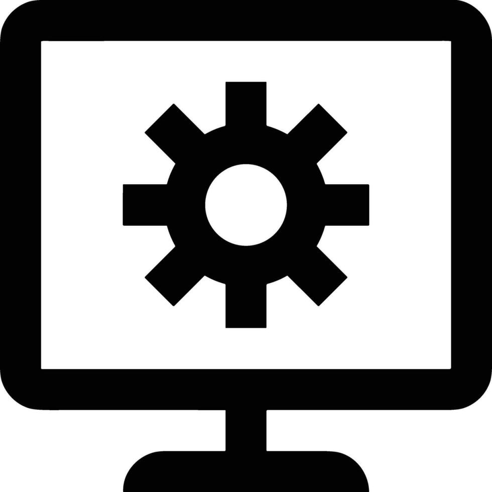Gear setting symbol icon vector image. Illustration of the industrial wheel mechine mechanism design image