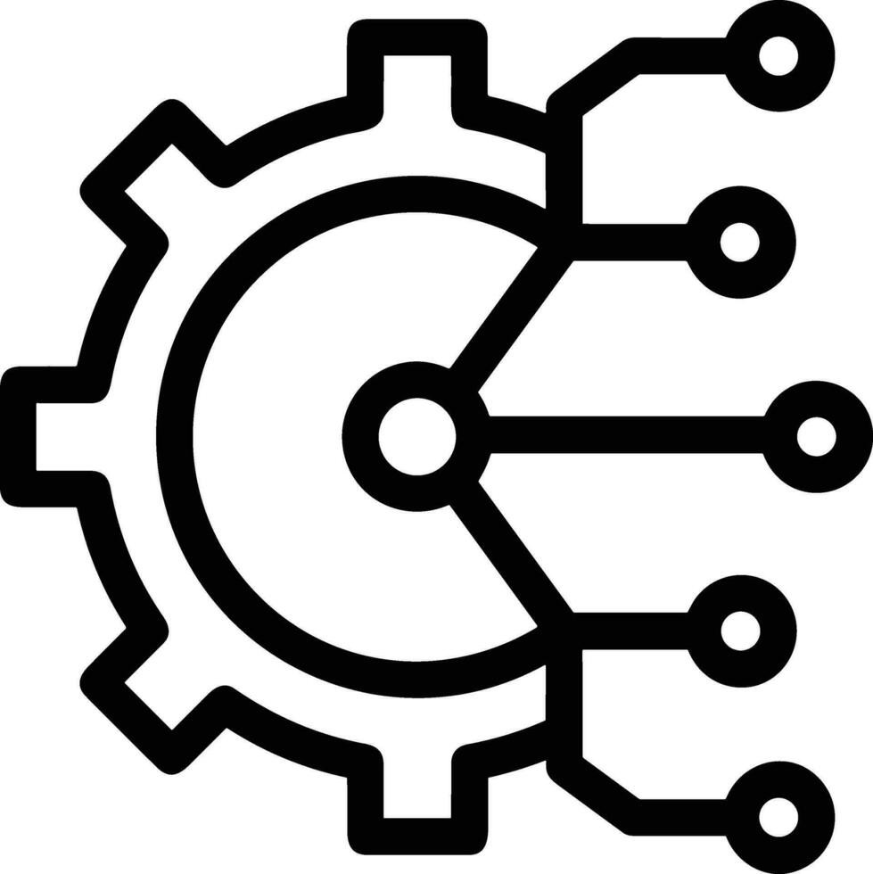 Gear setting symbol icon vector image. Illustration of the industrial wheel mechine mechanism design image