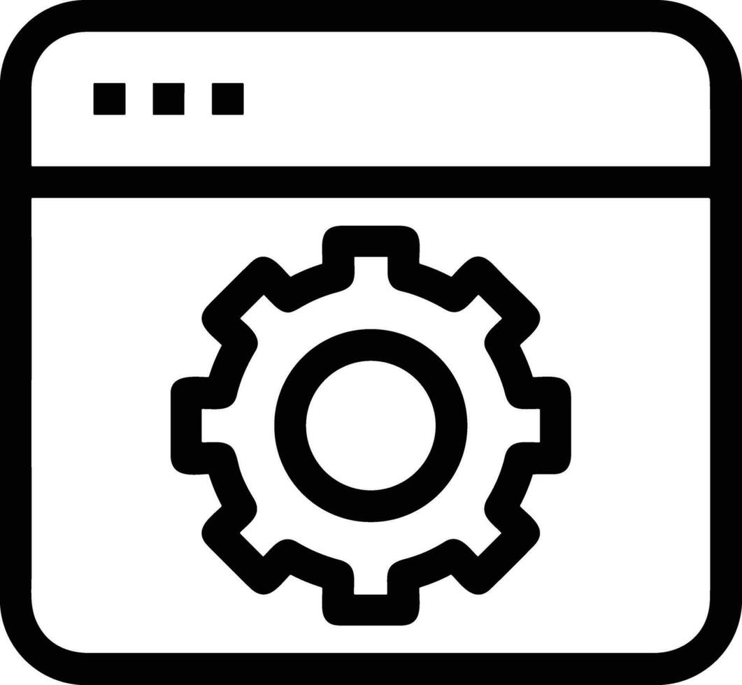 Gear setting symbol icon vector image. Illustration of the industrial wheel mechine mechanism design image