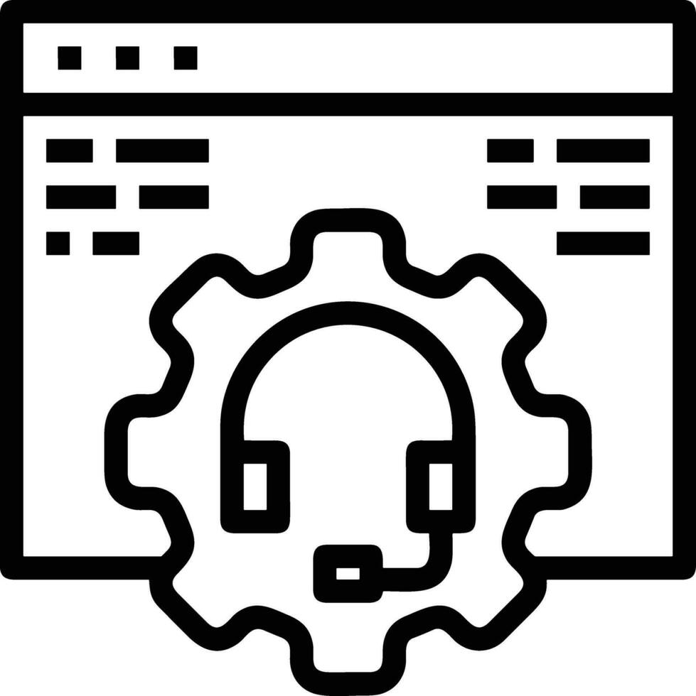 Gear setting symbol icon vector image. Illustration of the industrial wheel mechine mechanism design image