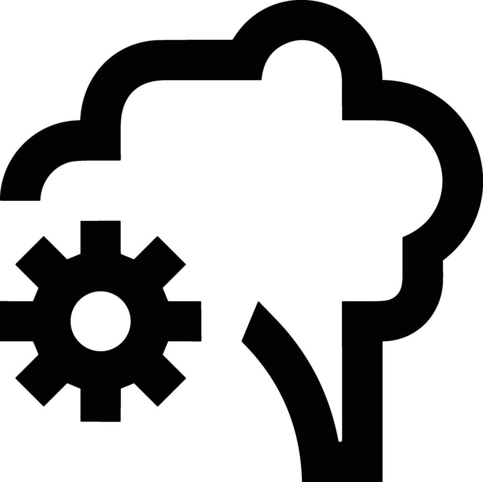 Gear setting symbol icon vector image. Illustration of the industrial wheel mechine mechanism design image
