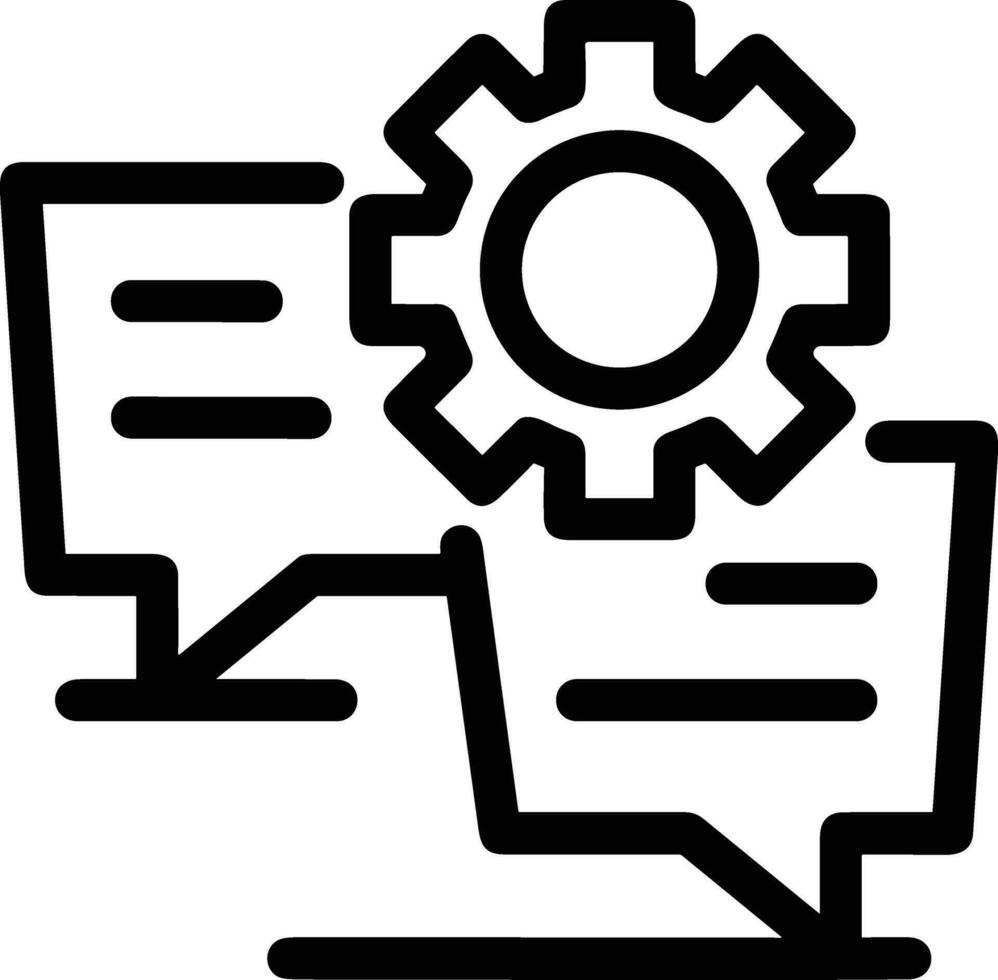 Gear setting symbol icon vector image. Illustration of the industrial wheel mechine mechanism design image