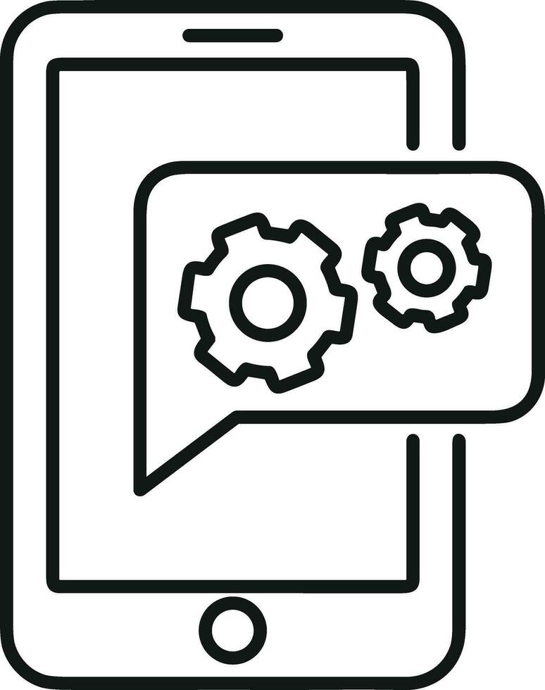 Gear setting symbol icon vector image. Illustration of the industrial wheel mechine mechanism design image