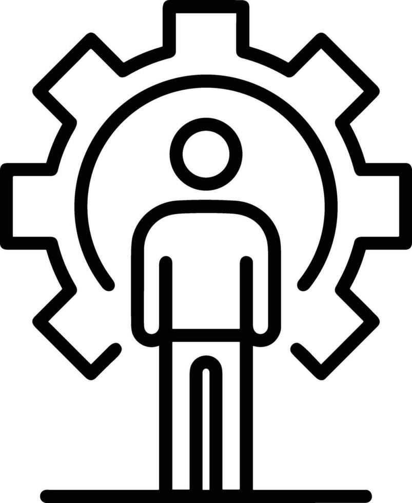 Gear setting symbol icon vector image. Illustration of the industrial wheel mechine mechanism design image