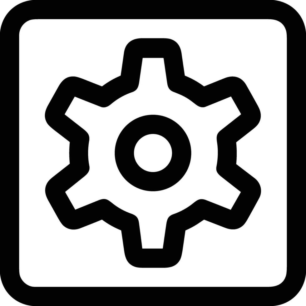 Gear setting symbol icon vector image. Illustration of the industrial wheel mechine mechanism design image