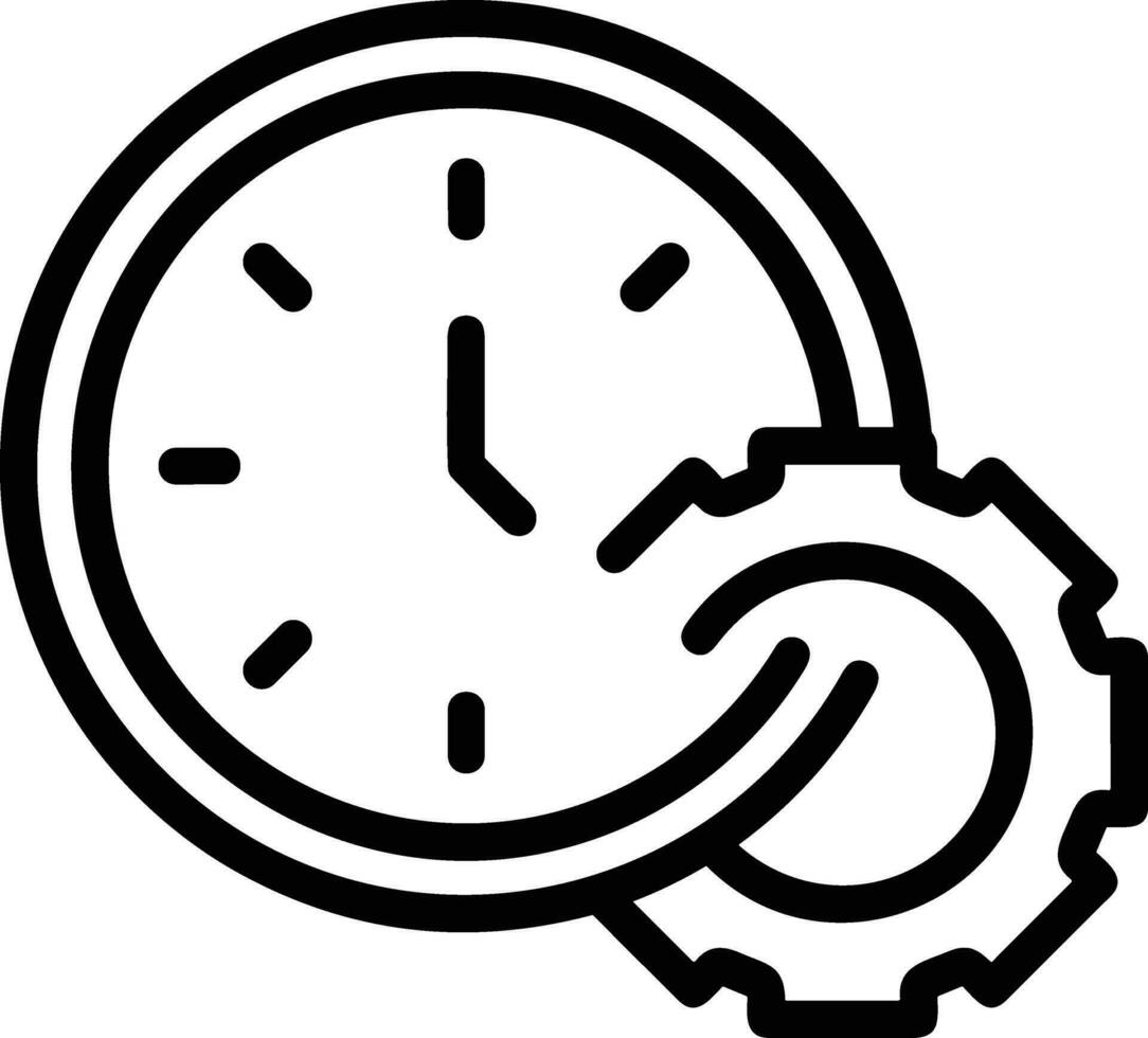 Gear setting symbol icon vector image. Illustration of the industrial wheel mechine mechanism design image