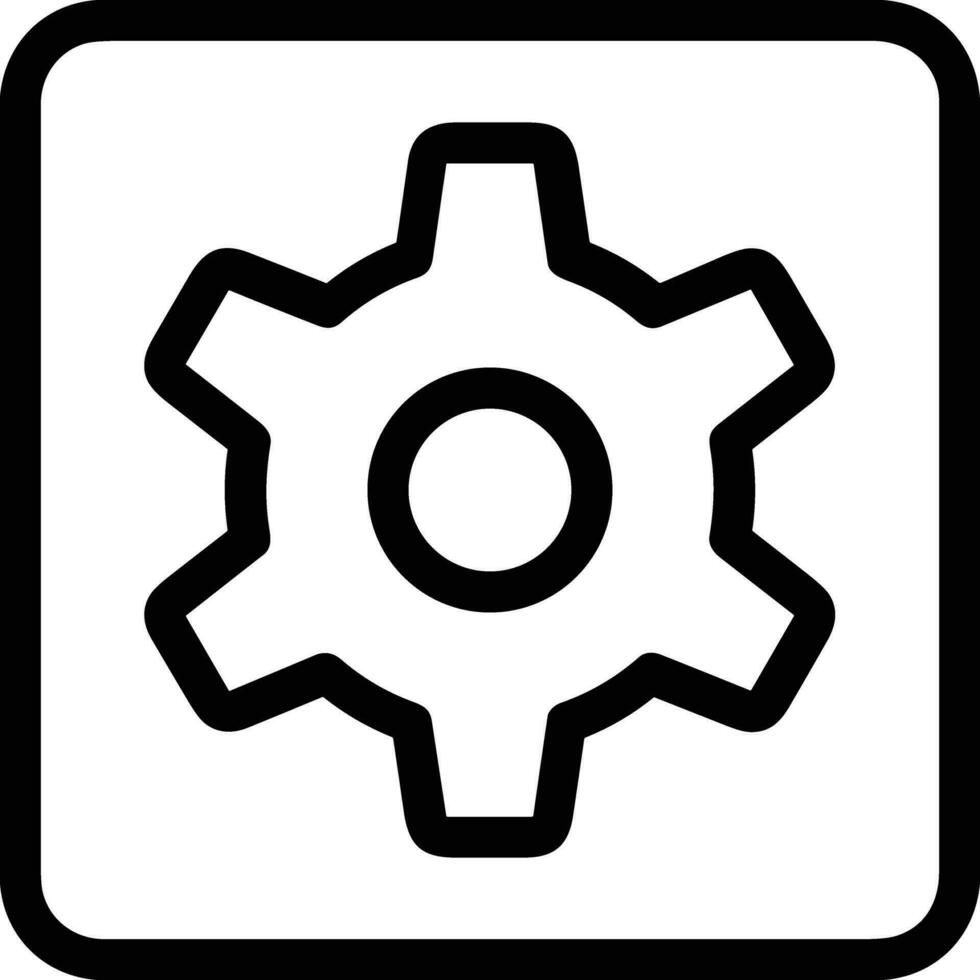 Gear setting symbol icon vector image. Illustration of the industrial wheel mechine mechanism design image