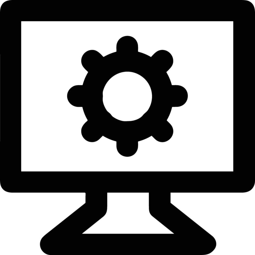 Gear setting symbol icon vector image. Illustration of the industrial wheel mechine mechanism design image