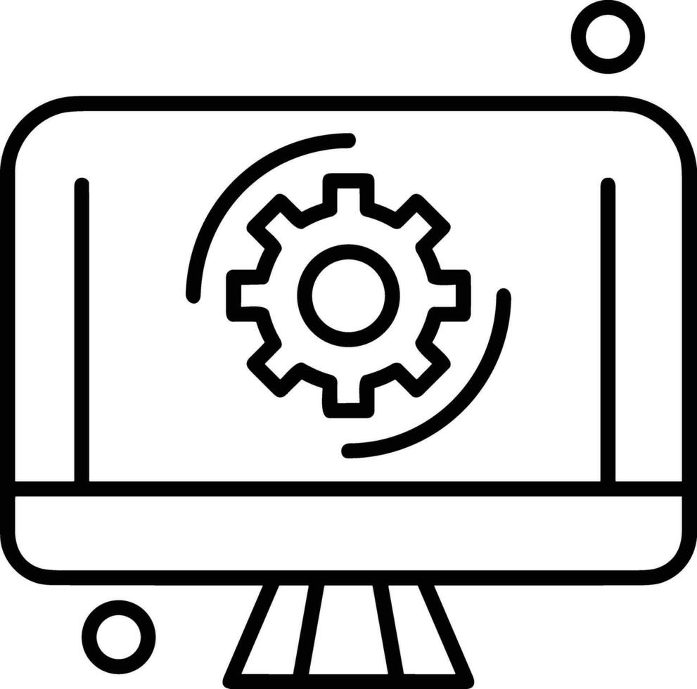 Gear setting symbol icon vector image. Illustration of the industrial wheel mechine mechanism design image