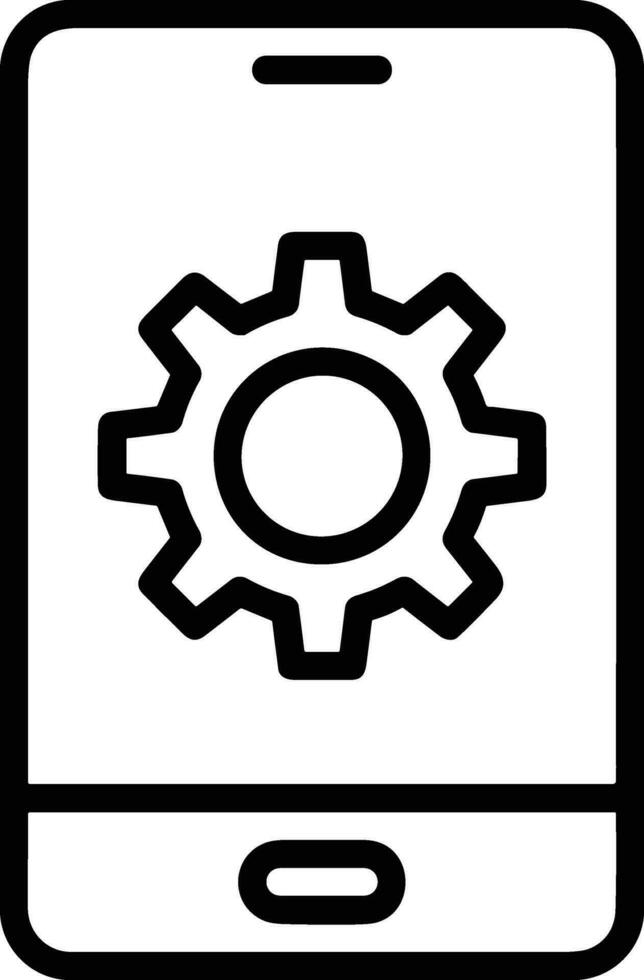 Gear setting symbol icon vector image. Illustration of the industrial wheel mechine mechanism design image