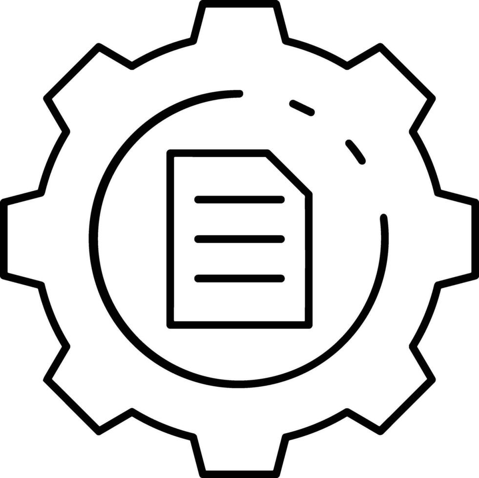 Gear setting symbol icon vector image. Illustration of the industrial wheel mechine mechanism design image