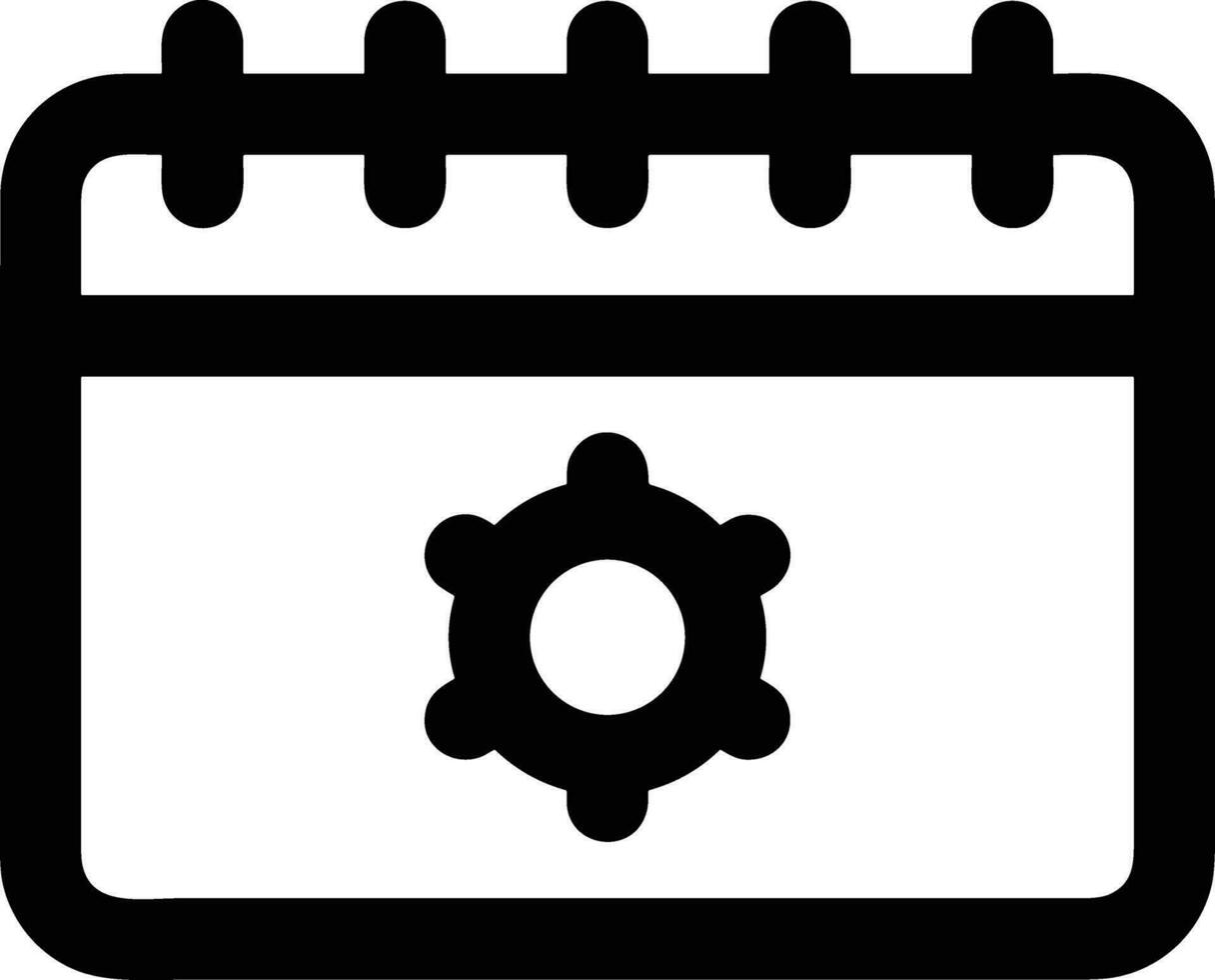 Gear setting symbol icon vector image. Illustration of the industrial wheel mechine mechanism design image