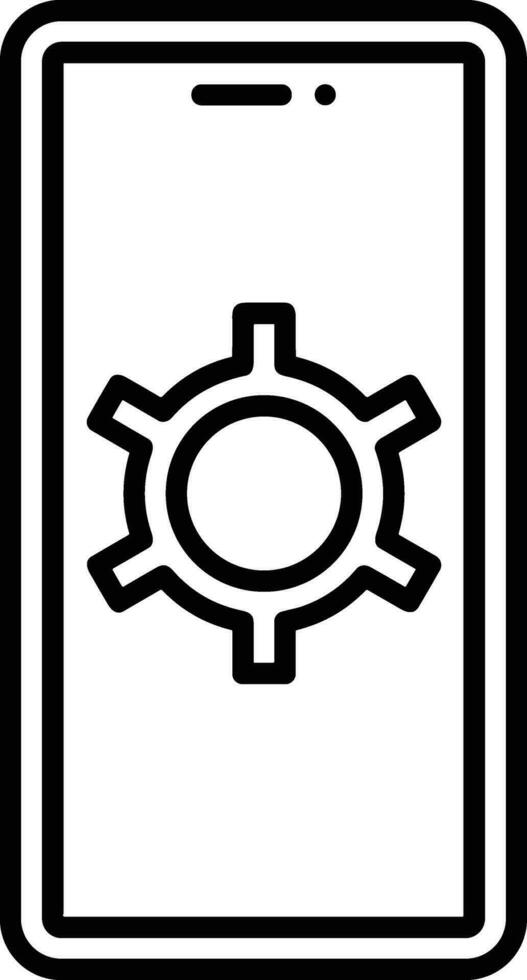 Gear setting symbol icon vector image. Illustration of the industrial wheel mechine mechanism design image