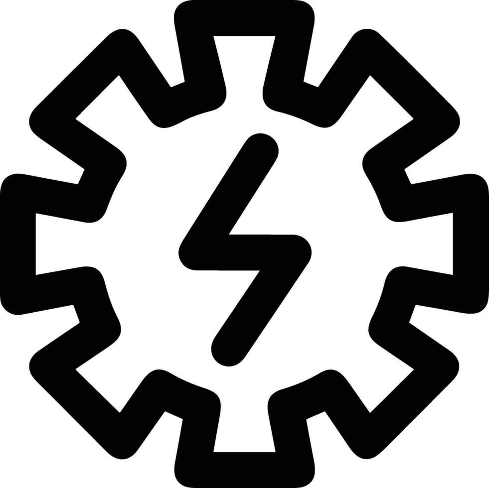 Gear setting symbol icon vector image. Illustration of the industrial wheel mechine mechanism design image