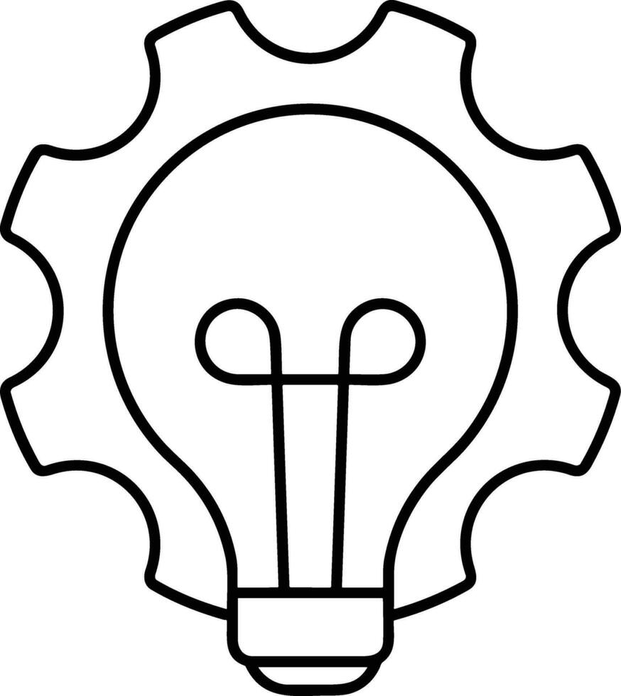 Gear setting symbol icon vector image. Illustration of the industrial wheel mechine mechanism design image