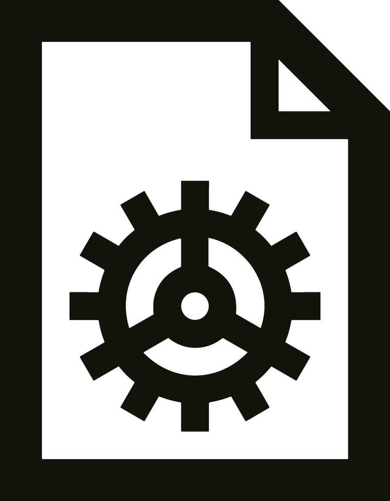 engranaje ajuste símbolo icono vector imagen. ilustración de el industrial rueda máquina mecanismo diseño imagen