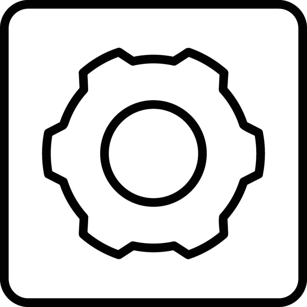 Gear setting symbol icon vector image. Illustration of the industrial wheel mechine mechanism design image