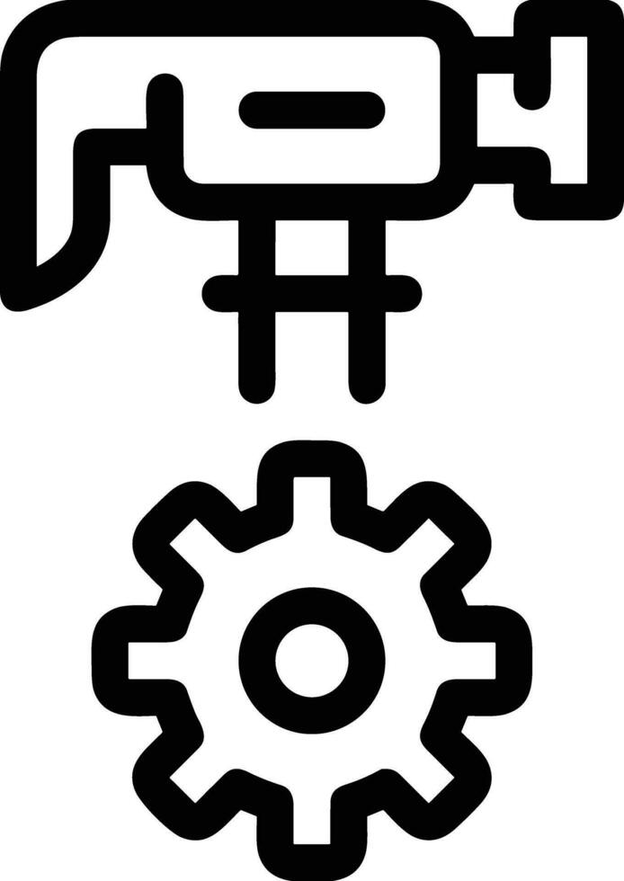 Gear setting symbol icon vector image. Illustration of the industrial wheel mechine mechanism design image