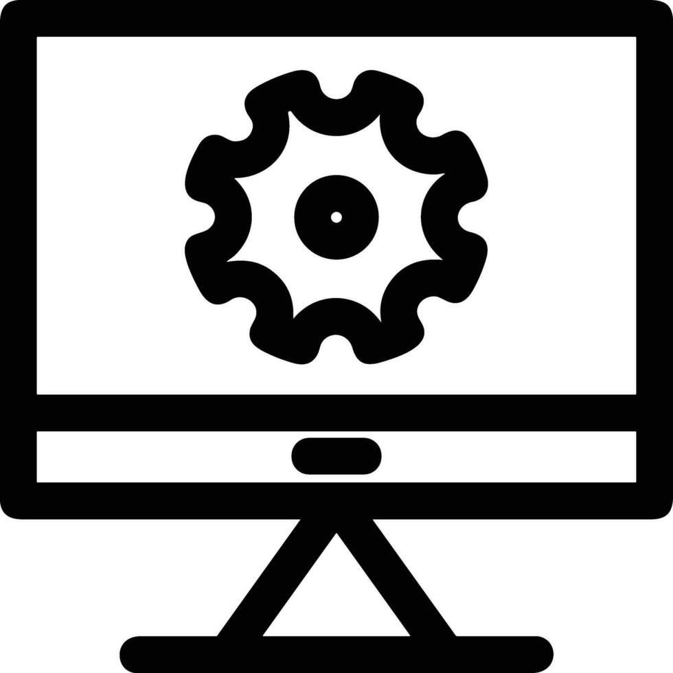 Gear setting symbol icon vector image. Illustration of the industrial wheel mechine mechanism design image