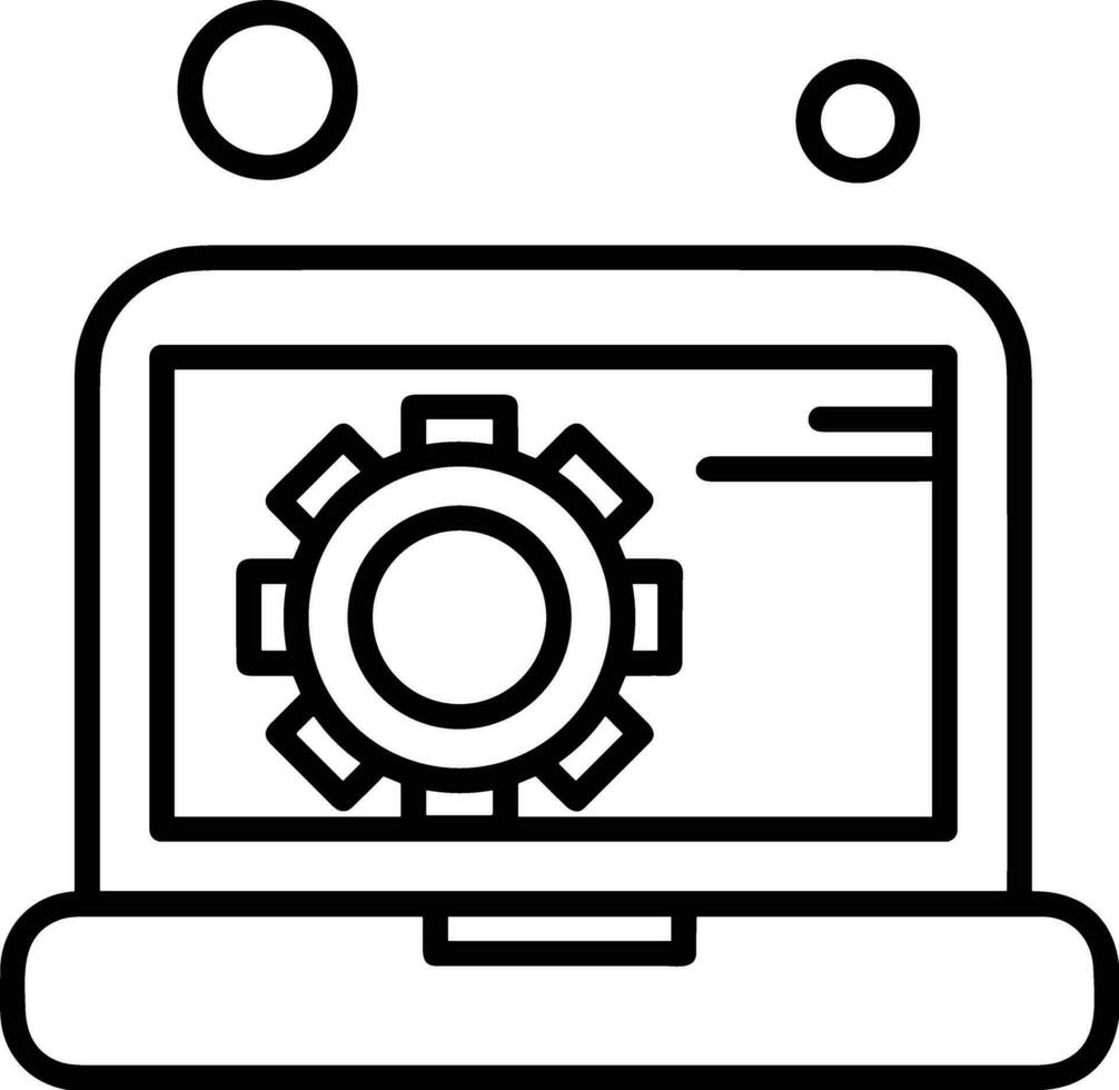 Gear setting symbol icon vector image. Illustration of the industrial wheel mechine mechanism design image