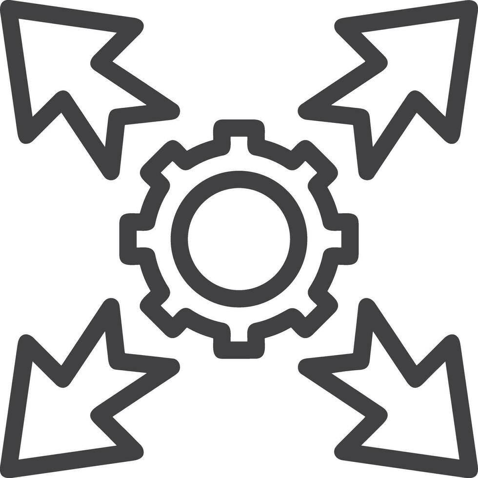 Gear setting symbol icon vector image. Illustration of the industrial wheel mechine mechanism design image